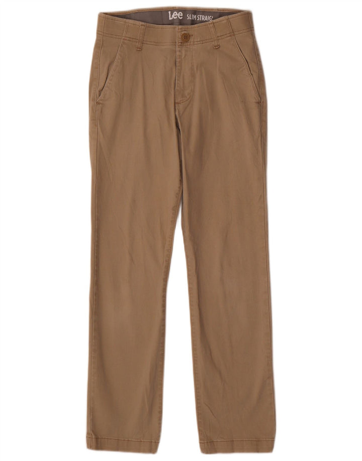 Pantaloni chino slim dritti da donna LEE W28 L30 in cotone beige