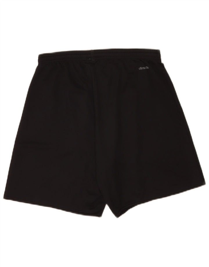 Pantaloncini sportivi regolari da uomo Adidas piccoli in poliestere nero