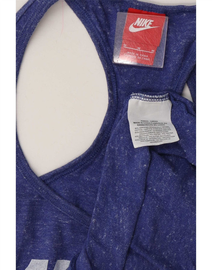 Canotta grafica da donna Nike Top UK 12 cotone medio blu navy screziato