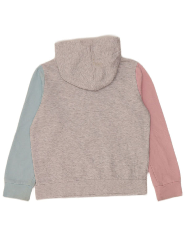 Felpa con cappuccio per ragazze Puma 10-11 anni Colorblock grigio medio