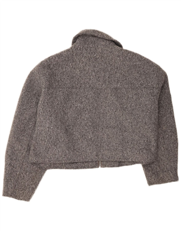 Giubbotto bomber corto da donna Zara UK 20 2XL poliestere grigio