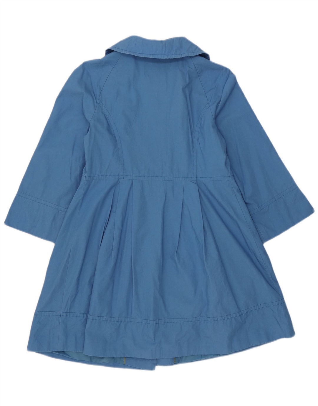 Cappotto con maniche a 3/4 da donna Marks & Spencer UK 12 Cotone blu medio