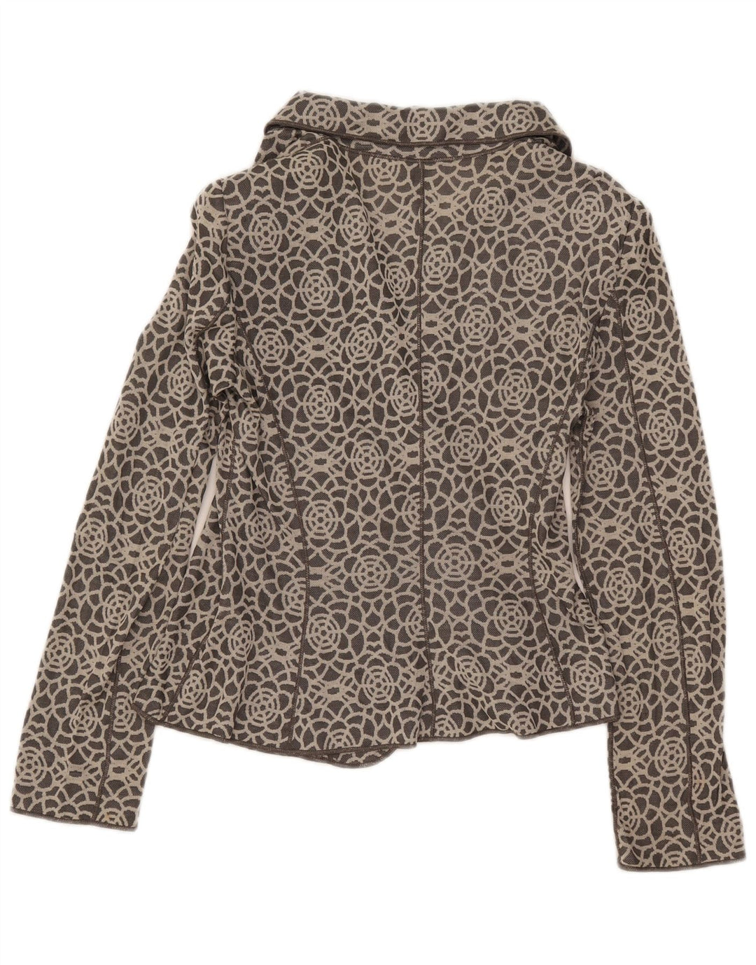Giacca blazer in maglia da donna Armani Collezioni IT 46 Large Grey Geometric