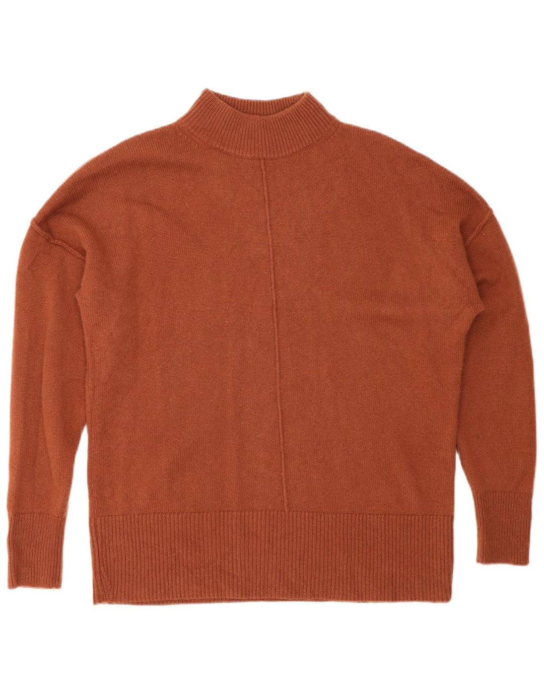 Hugo Boss Maglione da uomo con collo alto in cashmere marrone medio