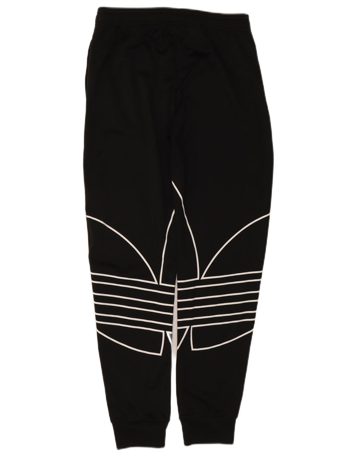 Pantaloni da tuta con grafica Adidas da ragazzo, pantaloni da jogging, 13-14 anni, poliestere nero