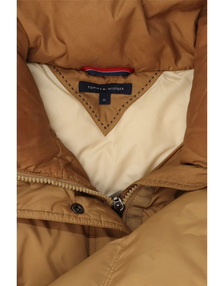 TOMMY HILFIGER Womens Padded Coat UK 14 Medium Brown Polyester Vintage Tommy Hilfiger and Second-Hand Tommy Hilfiger from Messina Hembry 
