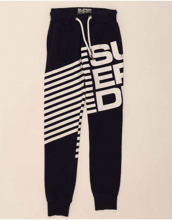 Pantaloni da tuta da uomo con grafica Superdry Joggers XS blu navy a righe
