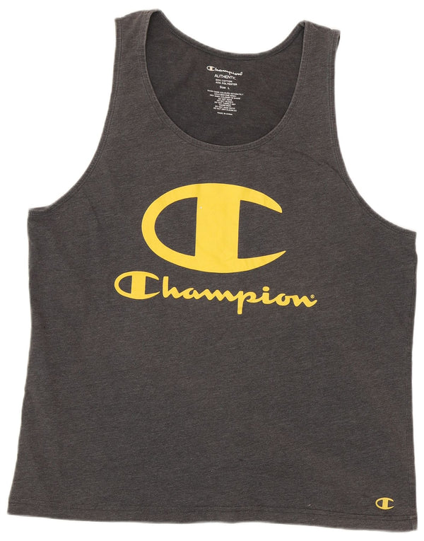 Champion Uomo Large Grigio Cotone