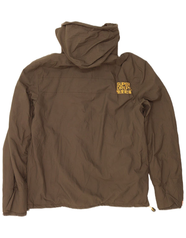 Giacca a vento da uomo Superdry The Windcheater Graphic Windbreaker UK 40 Large Khaki