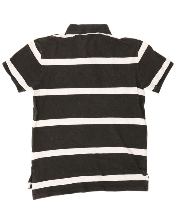 POLO RALPH LAUREN Polo da uomo su misura in cotone a righe nere medie