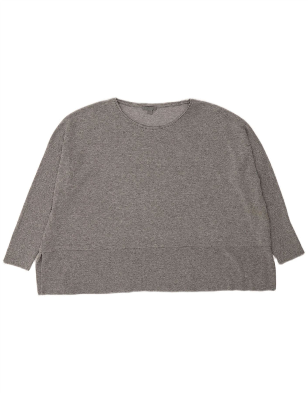 Cos Top oversize da donna a maniche lunghe UK 14 Viscosa chiazzata grigio medio