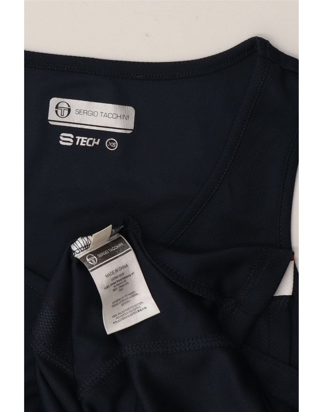 Canotta da donna Sergio Tacchini UK 6 XS Poliestere color block blu navy