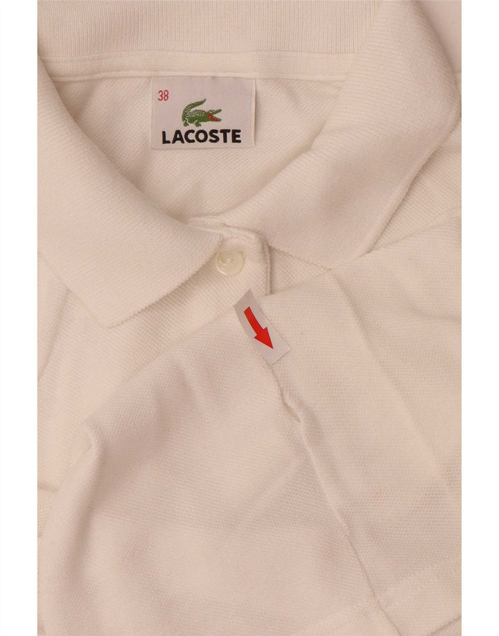 Polo da donna Lacoste taglia 38 media bianca