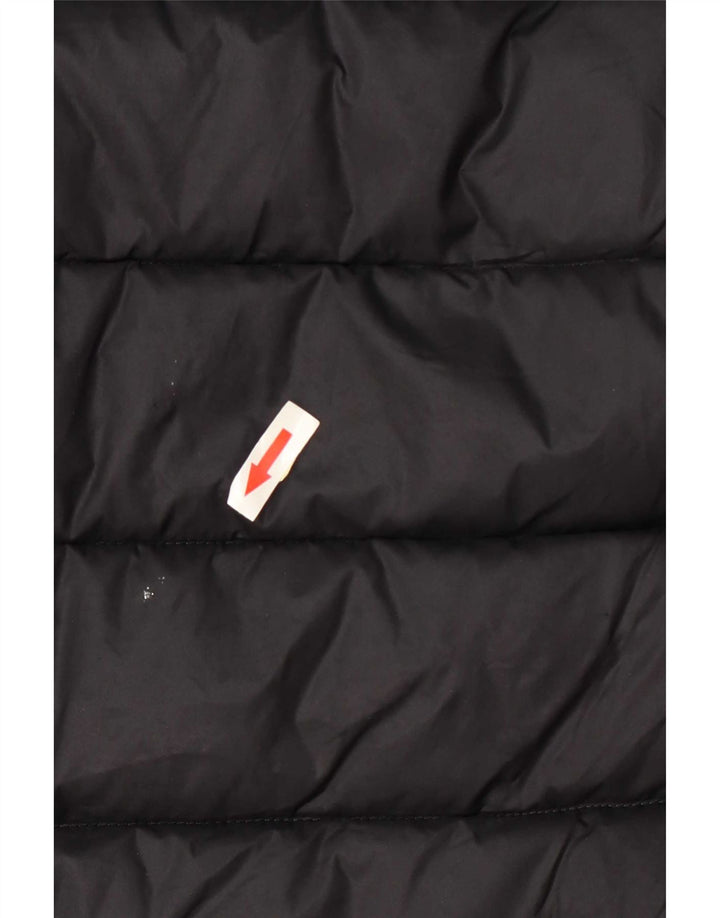 Giacca imbottita con cappuccio da donna Blauer UK 18 XL nera in poliammide