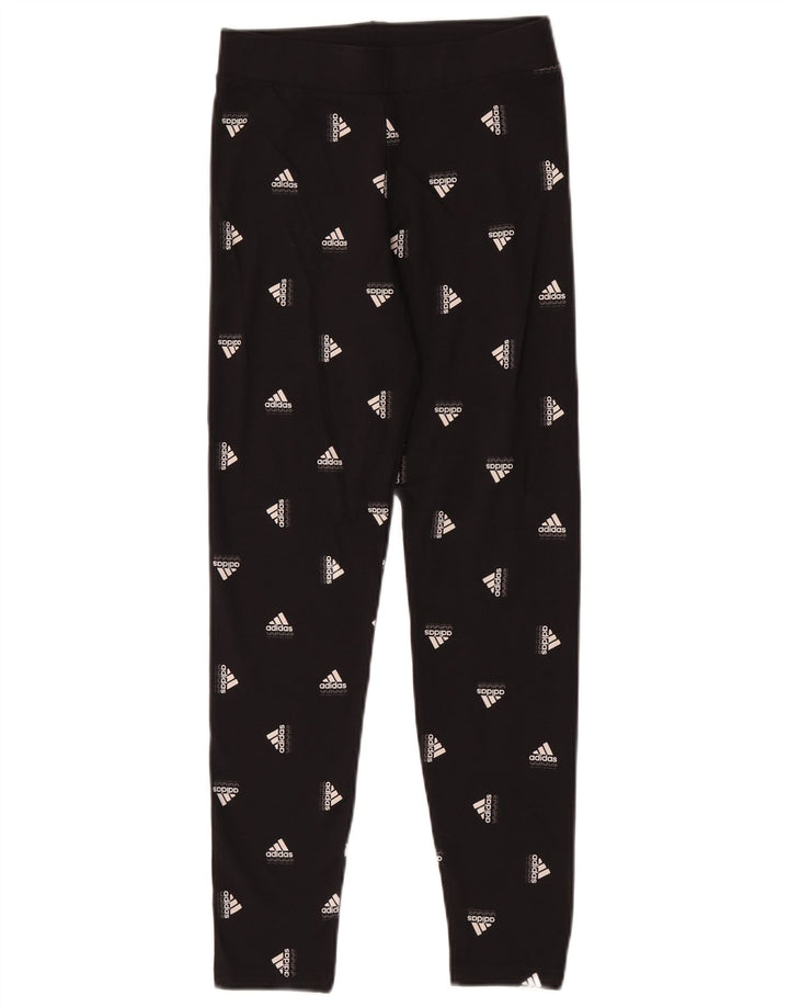 Leggings grafici Adidas per ragazze 13-14 anni neri