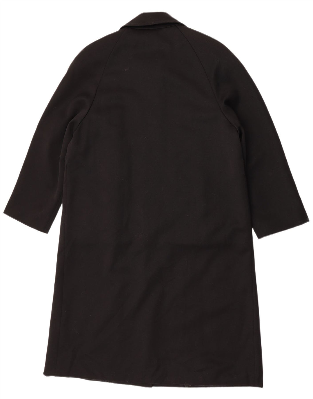 Soprabito vintage da donna IT 46 grande in lana vergine nera