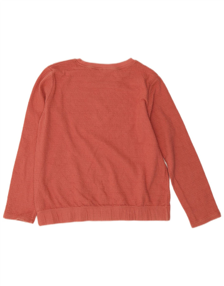 Felpa da donna Massimo Dutti Maglione UK 14 Cotone arancione medio
