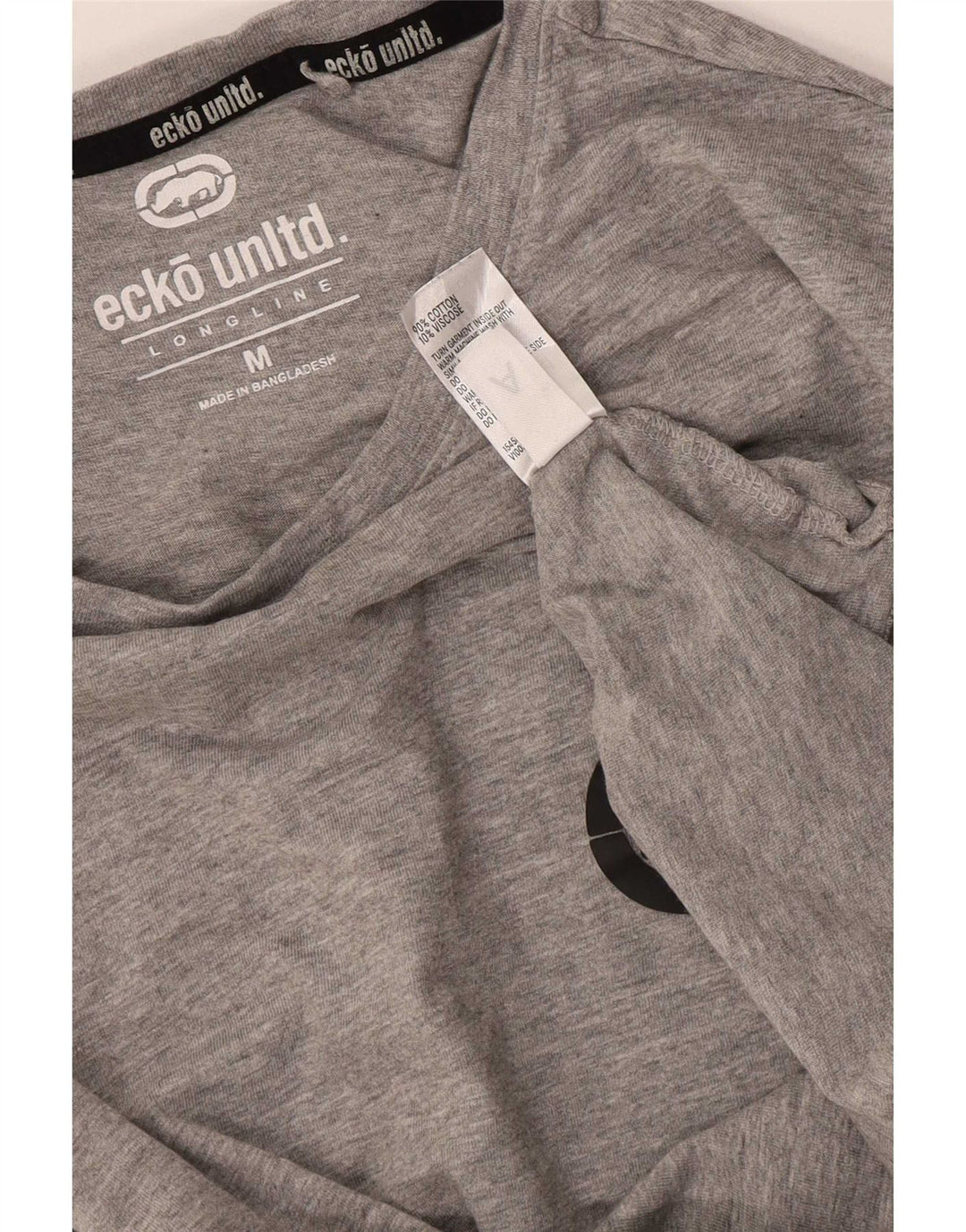 T-shirt grafica da uomo Ecko Unltd Top in cotone grigio medio