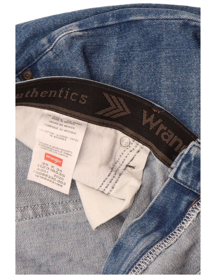 Jeans dritti da uomo Wrangler W35 L34 cotone blu