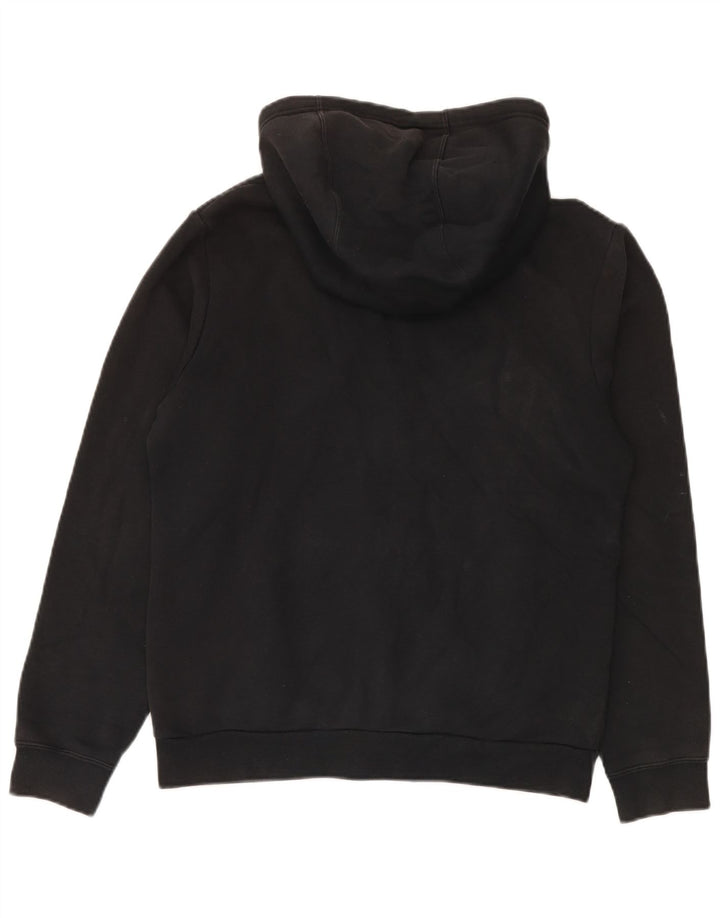 Felpa con cappuccio e zip Nike da uomo piccola in cotone nero