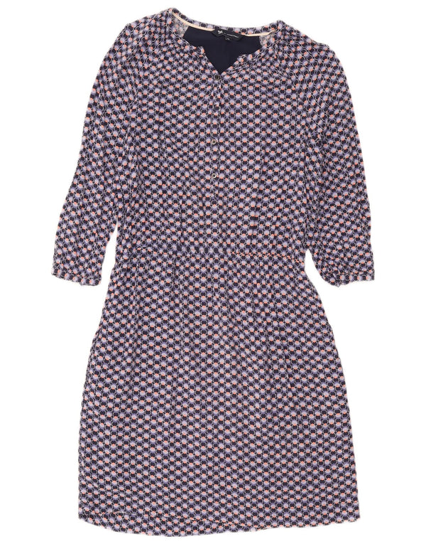 Crew Clothing Abito tubino da donna UK 12 Medio blu navy geometrico