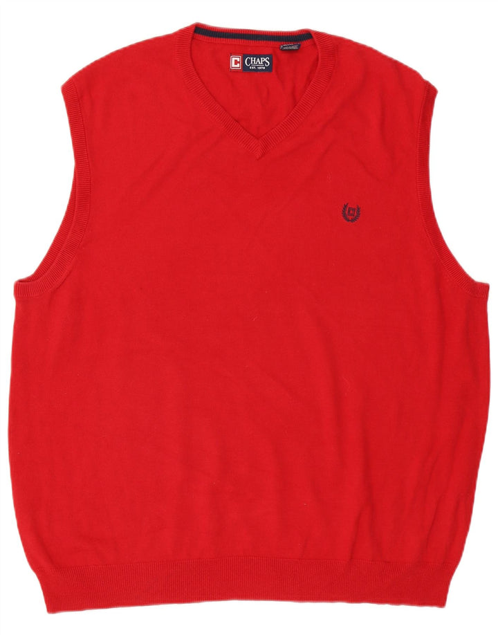 Canottiera da uomo Chaps XL rossa in cotone