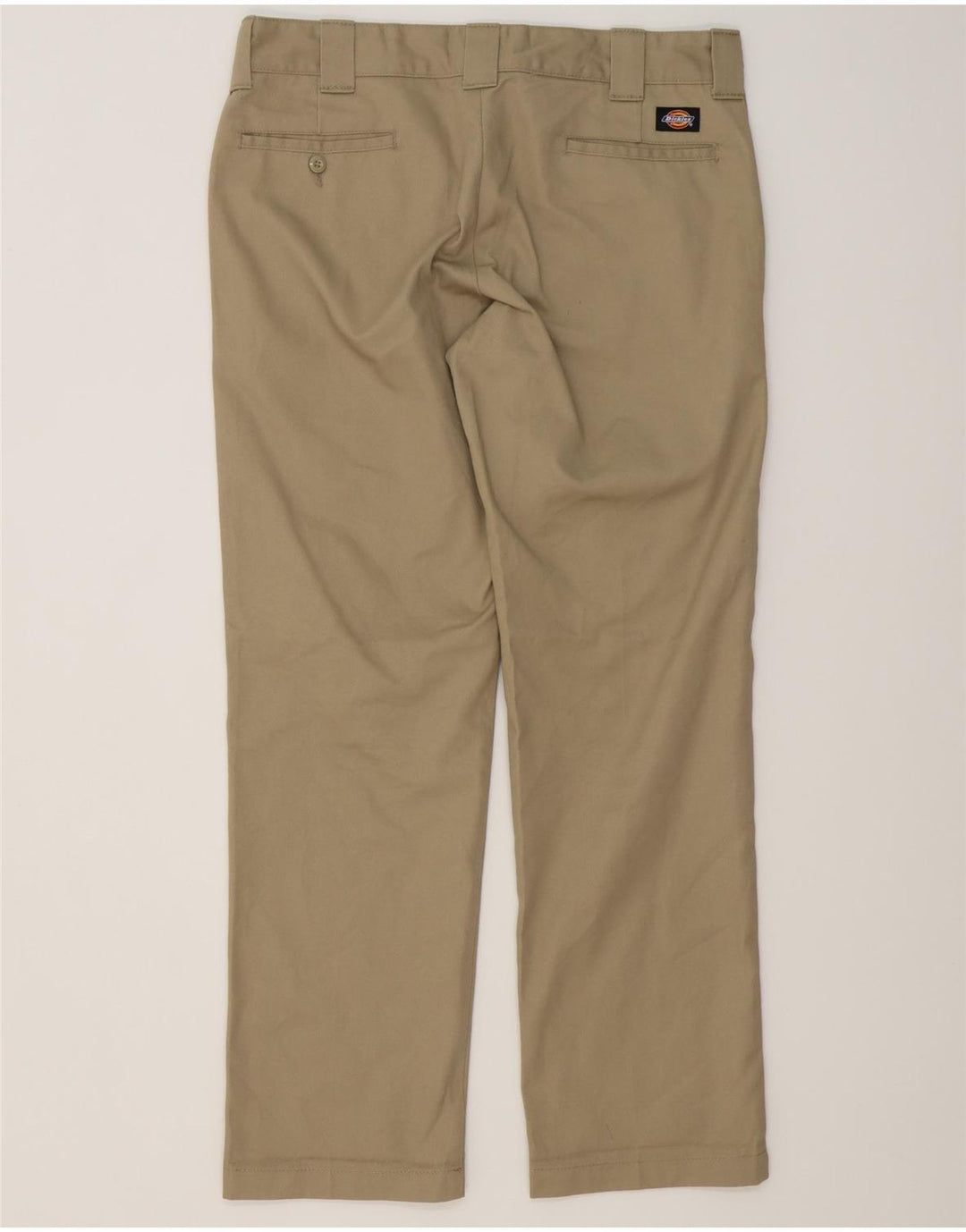 DICKIES Pantaloni chino dritti slim da uomo W34 L32 Poliestere beige