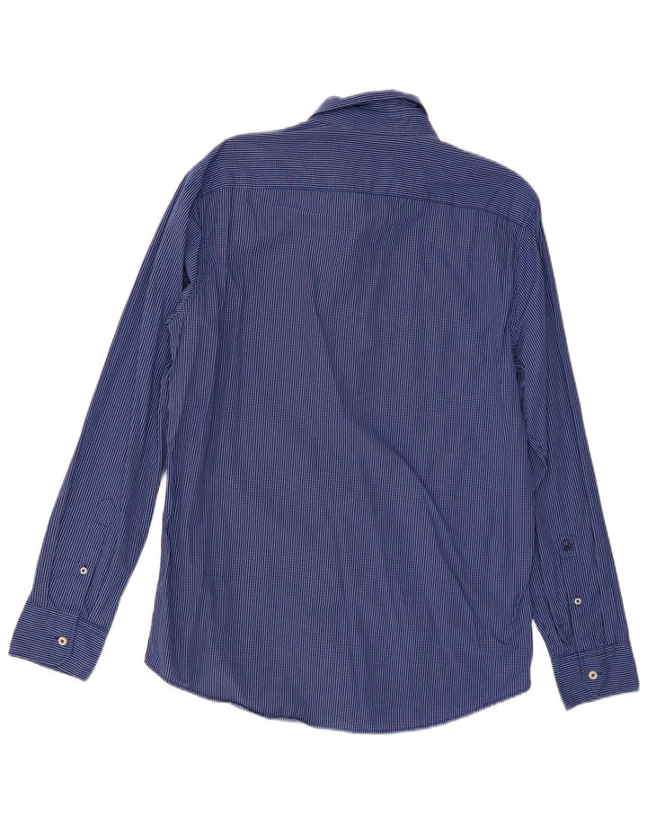 Camicia Uomo BENETTON a Quadri Grandi Blu in Cotone
