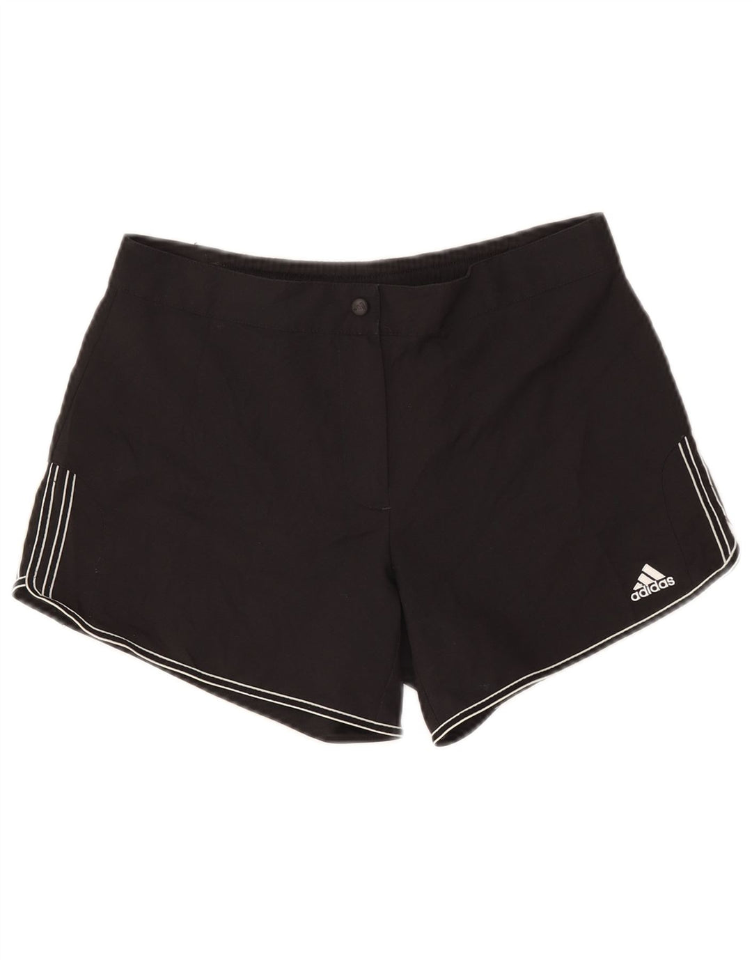 Pantaloncini Adidas da donna UK 12 medi W30 poliestere nero