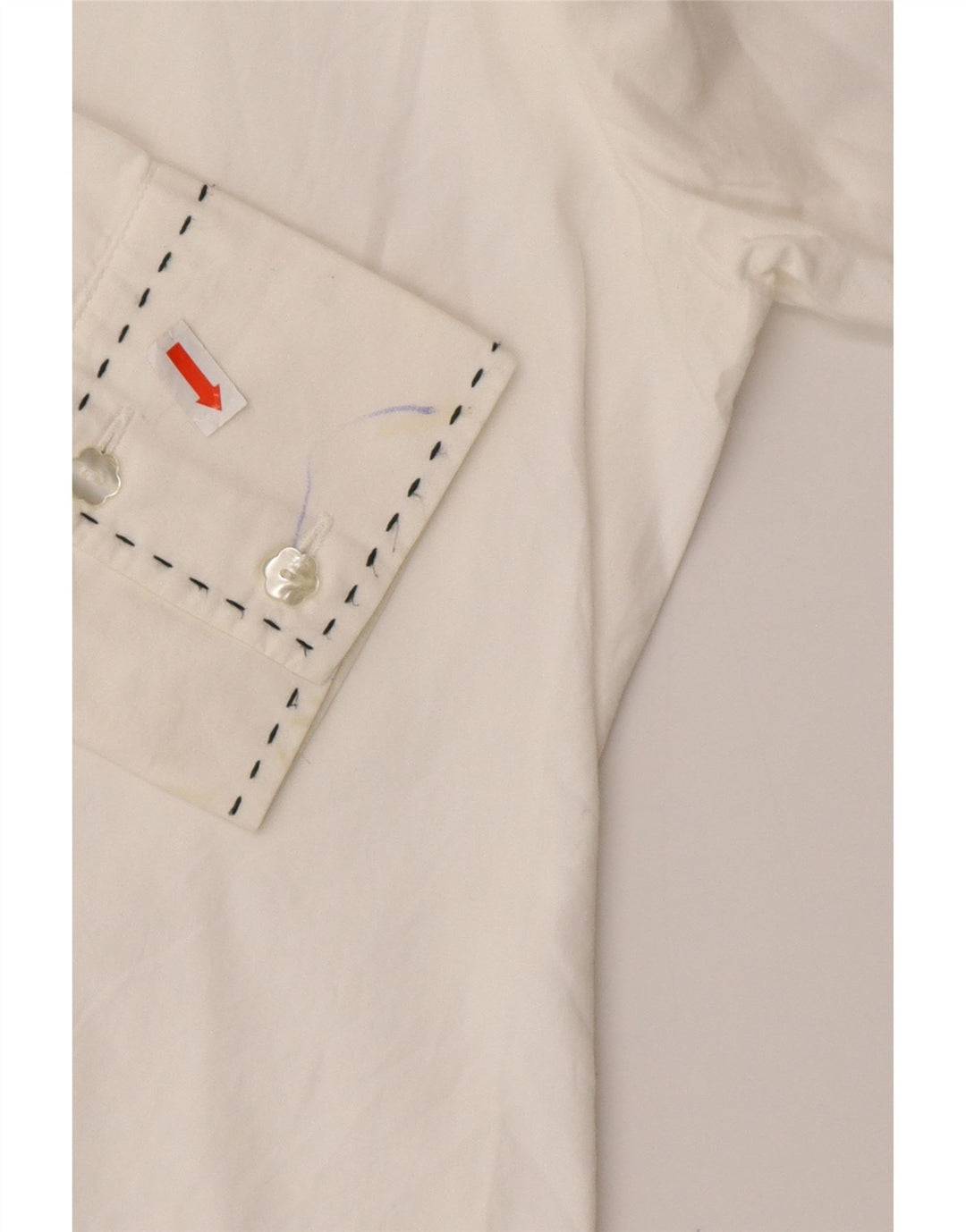 BENETTON Girls Shirt 9-10 Years Large  White Cotton