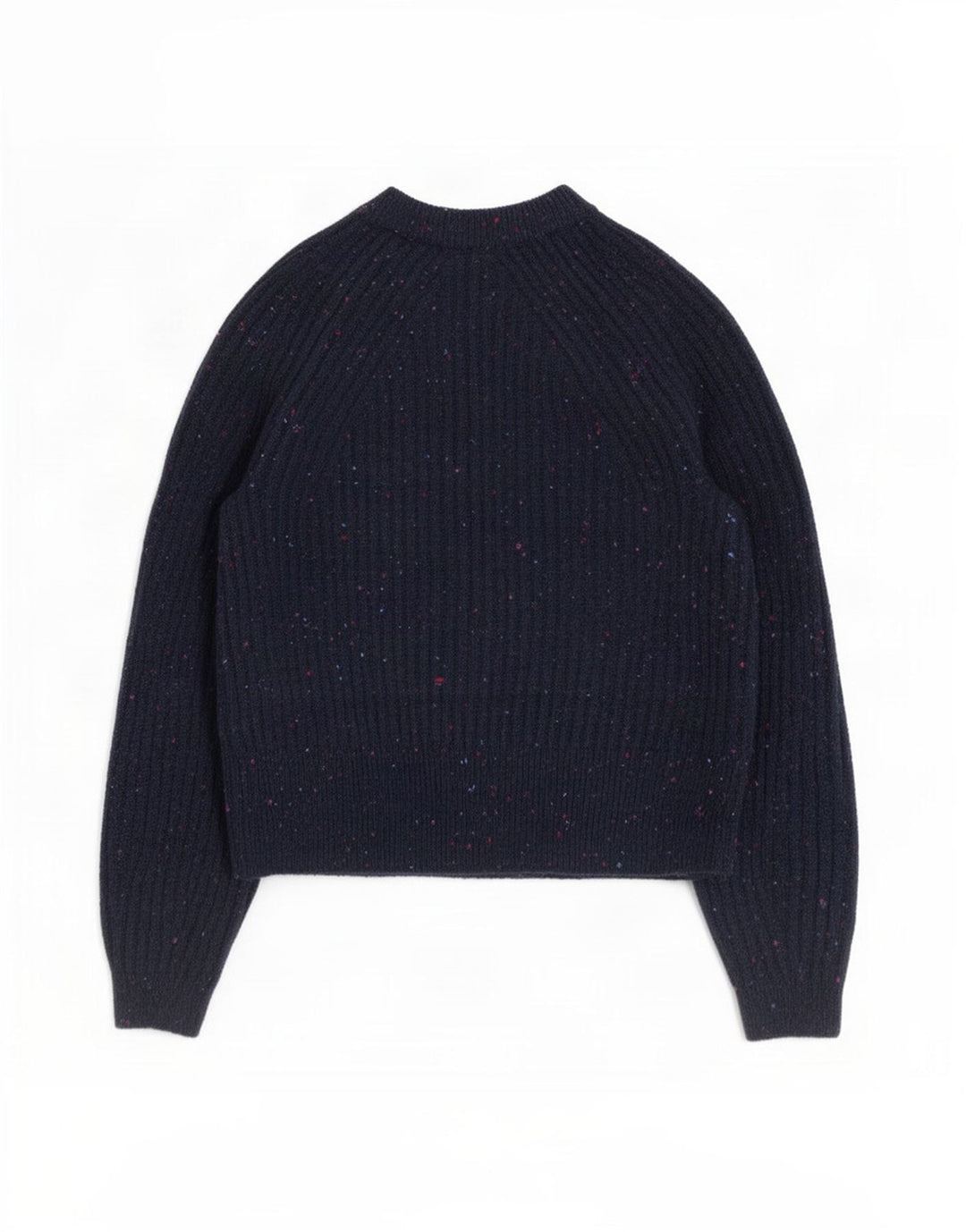 Maglione cardigan da donna Marks & Spencer UK 10 piccolo blu navy screziato