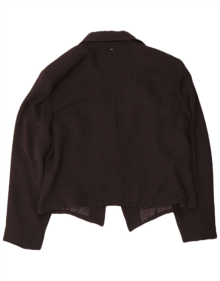 Giacca blazer corta da donna a 1 bottone Dorette IT 42 medio nero floreale