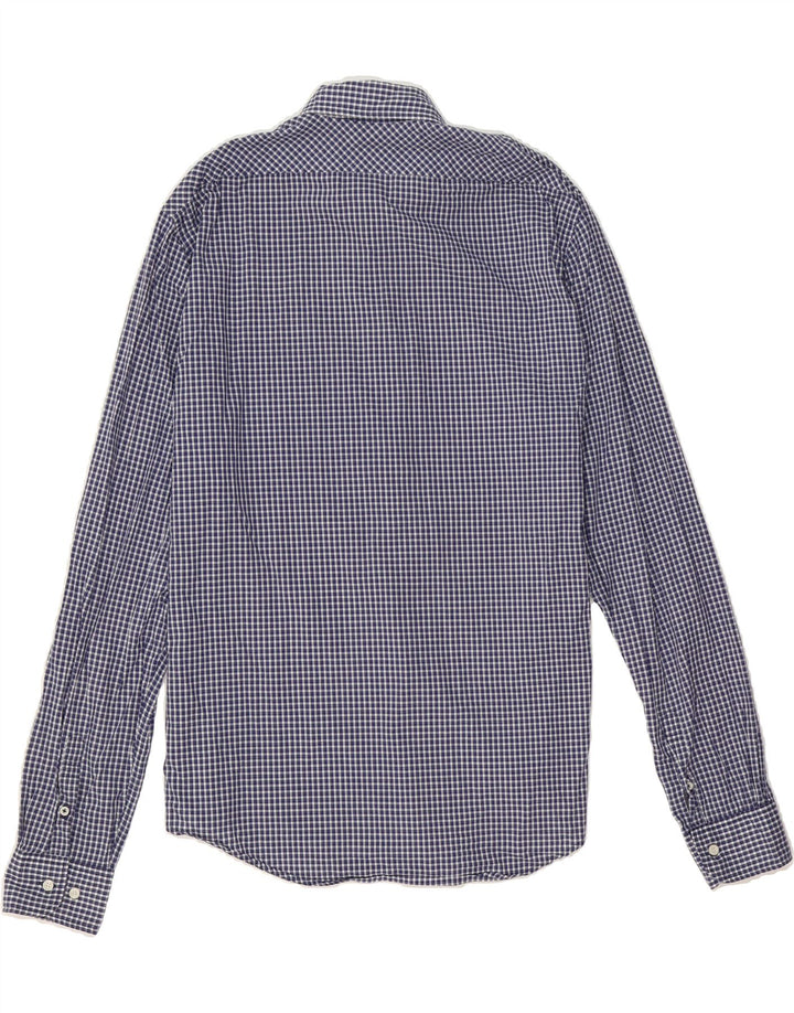 SCOTCH & SODA Mens Shirt Medium Navy Blue Check Vintage Scotch & Soda and Second-Hand Scotch & Soda from Messina Hembry 
