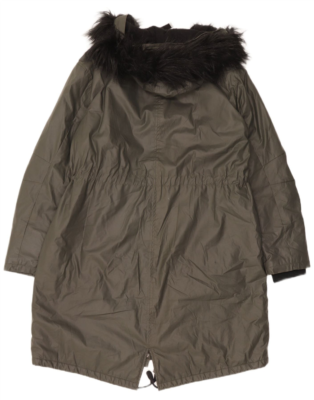 Giacca Parka con cappuccio da donna Marks & Spencer UK 14 grande cotone verde