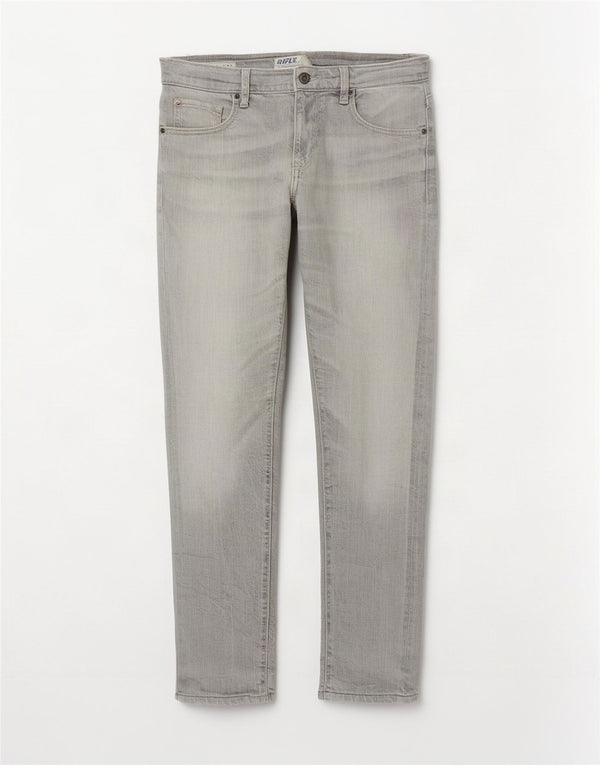 Jeans slim da donna Rifle W30 L30 cotone grigio