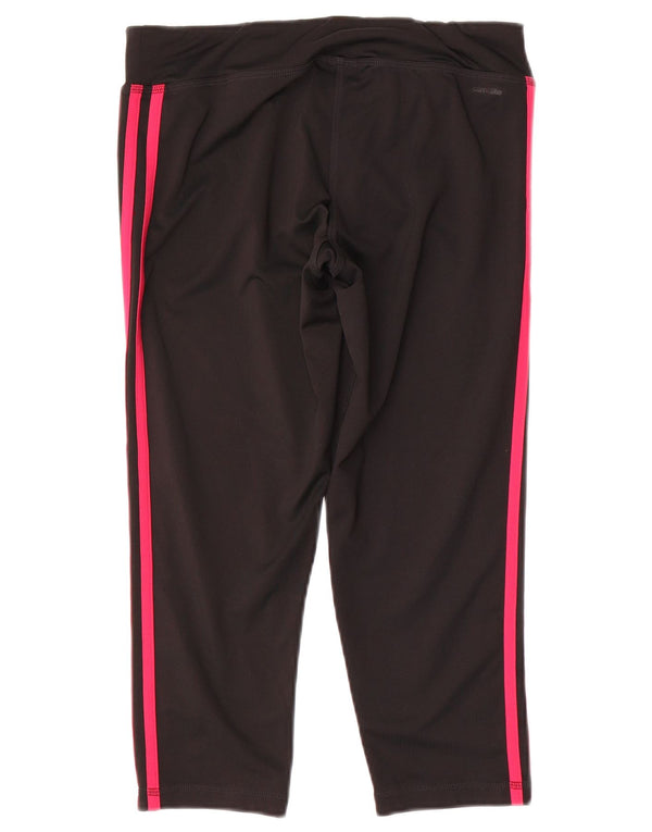 Leggings Adidas Climalite Capri da donna UK 12/14 Poliestere nero medio