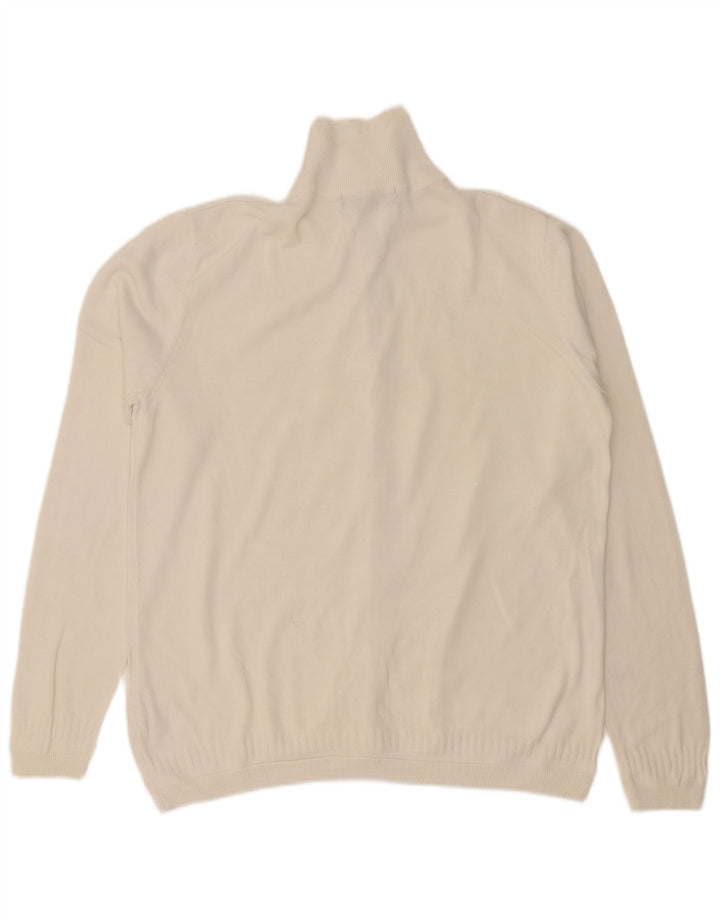 Maglione cardigan da uomo Zara grande in cotone bianco