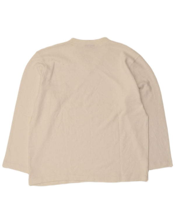 AUSTRALIAN L'ALPINA Maglione da uomo con scollo a V IT 56 2XL Cotone bianco