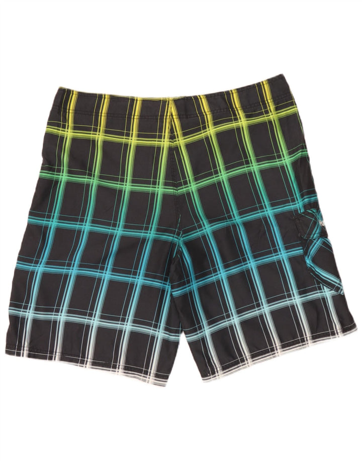 Pantaloncini da bagno da uomo Hurley XL a quadri multicolore