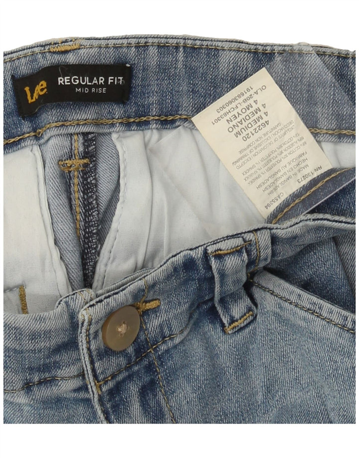 LEE Womens Mid Rise Regular Fit Denim Shorts US 4 Small W30  Blue Cotton Vintage Lee and Second-Hand Lee from Messina Hembry 