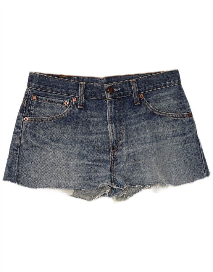 Pantaloncini di jeans Levi's 507 da donna W30 cotone blu medio