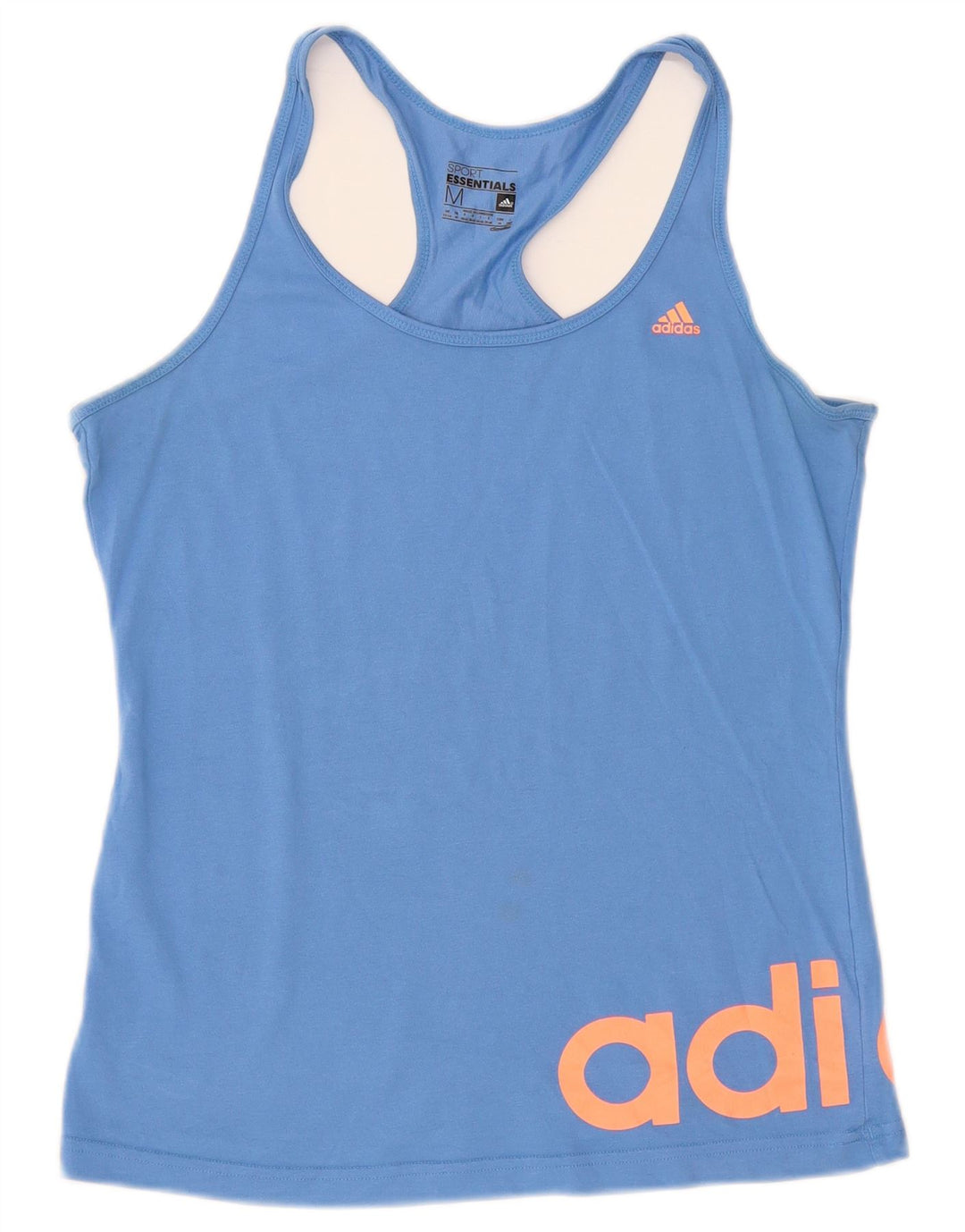 Canottiera grafica Adidas Climalite da donna UK 12/14 Blu medio