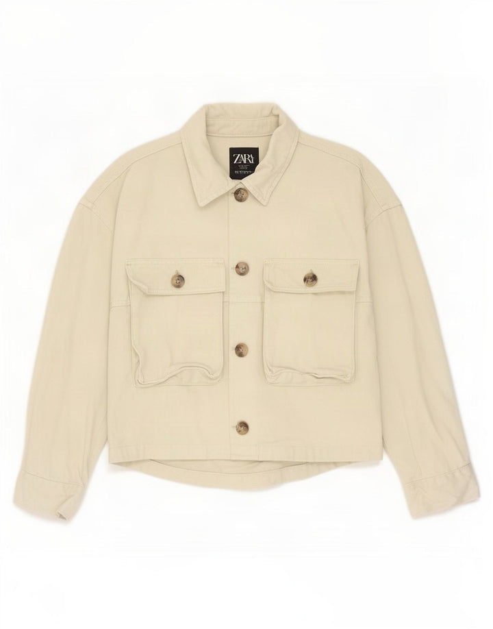 Giubbotto bomber da donna Zara UK 10 piccolo cotone verde