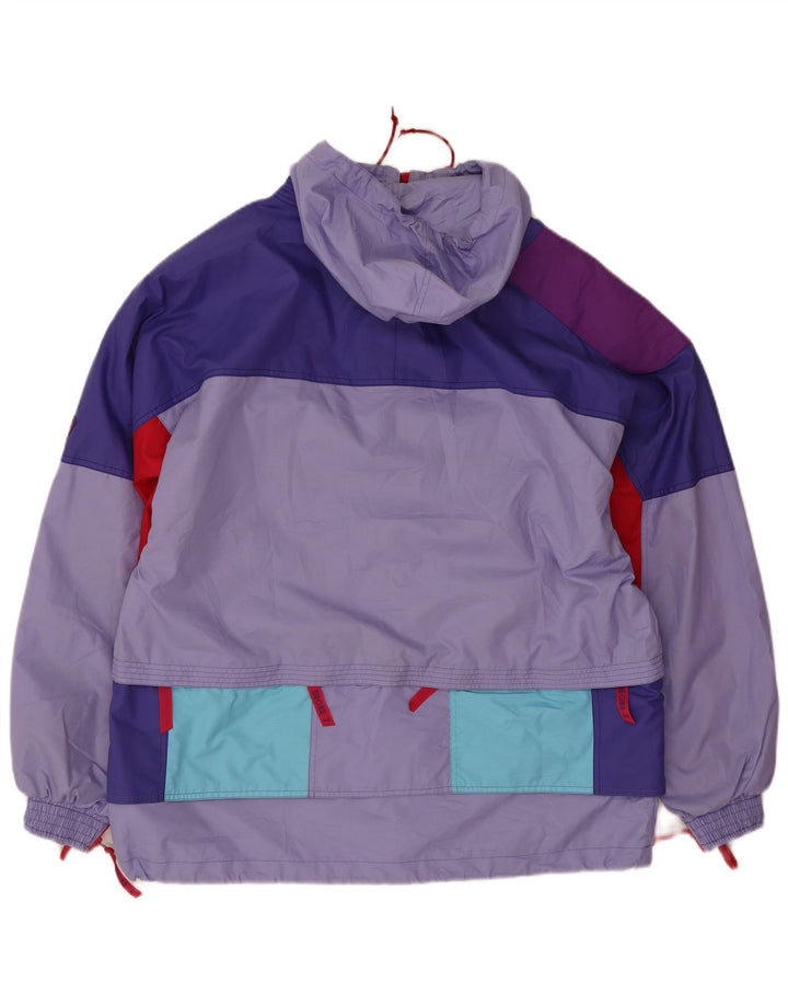 Giacca da sci con cappuccio pullover da uomo Degre 7 UK 38 Blocco colore viola medio