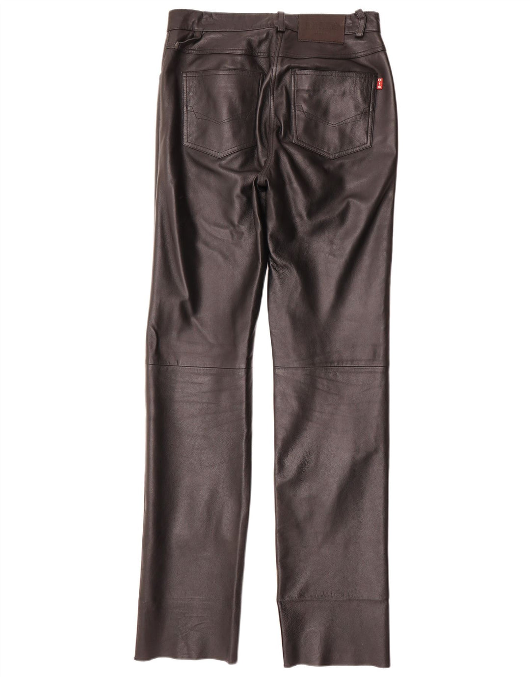 Pantaloni dritti in pelle da donna H.I.S EU 38 Medium W28 L34 Nero