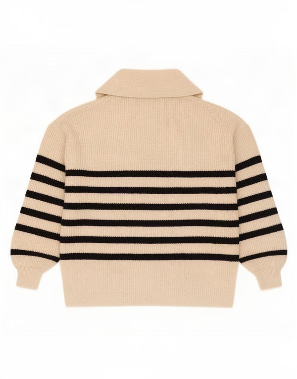 Maglione maglione collo alto da donna Marks & Spencer UK 16 grande bianco sporco