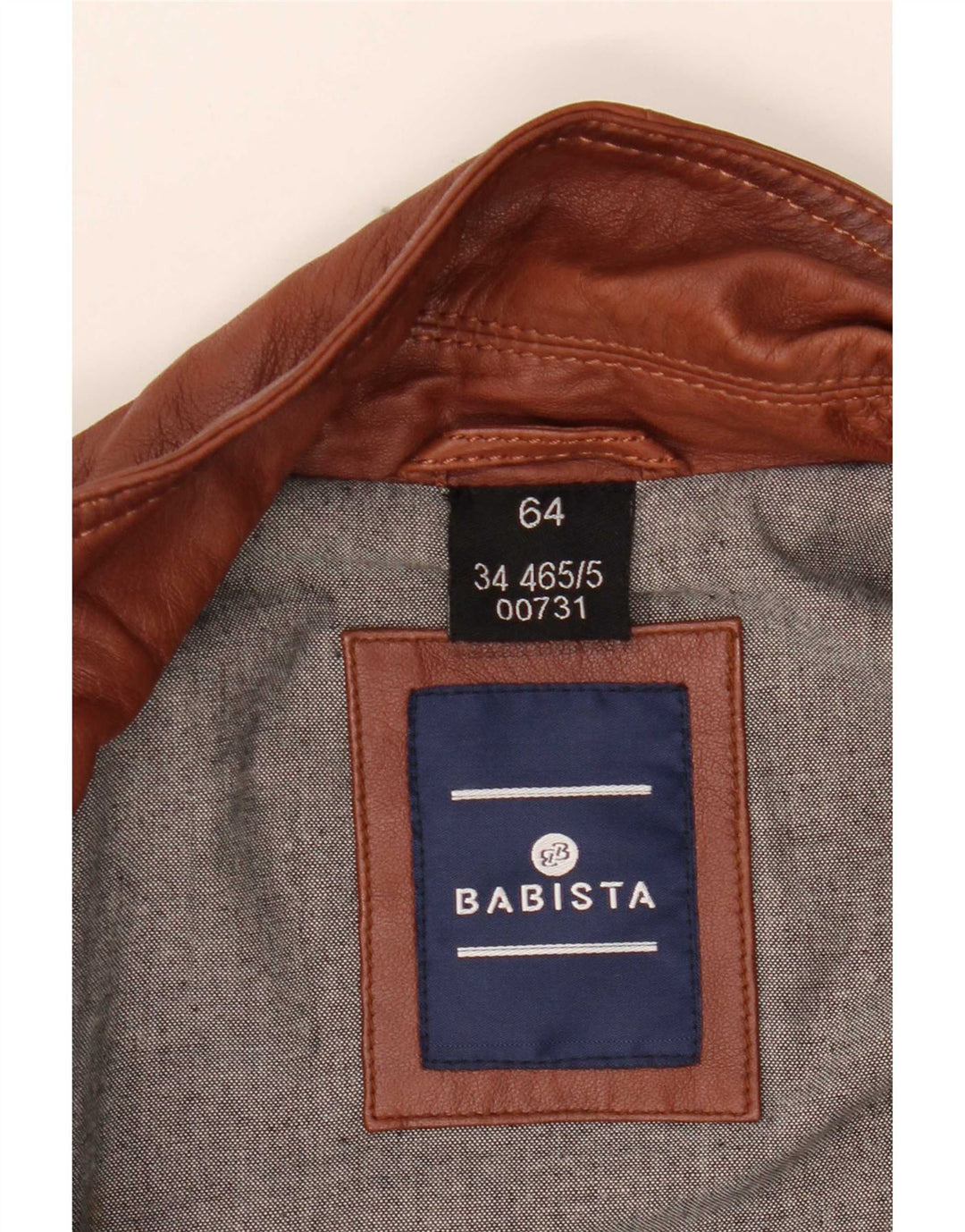 Giacca in pelle da uomo Babista EU 64 7XL Pelle marrone