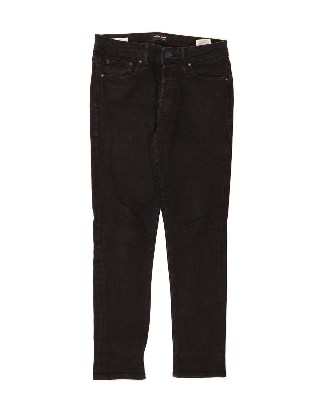JACK & JONES Mens GLENN Slim Jeans W30 L30 Black Cotton Vintage Jack & Jones and Second-Hand Jack & Jones from Messina Hembry 