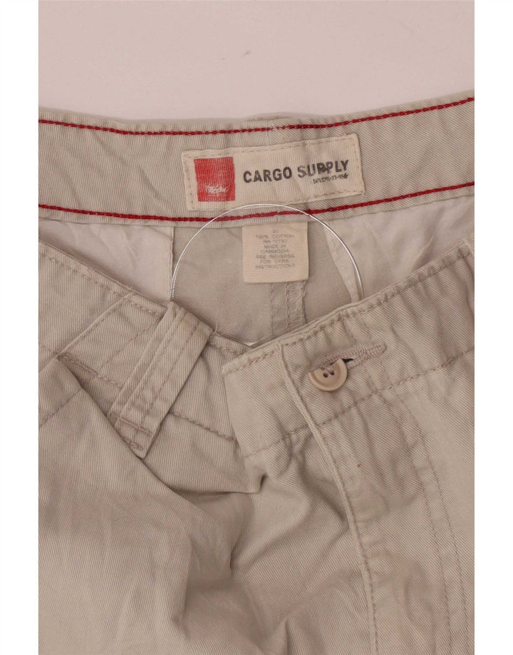 Mossimo Pantaloncini cargo da uomo medi W32 Cotone beige