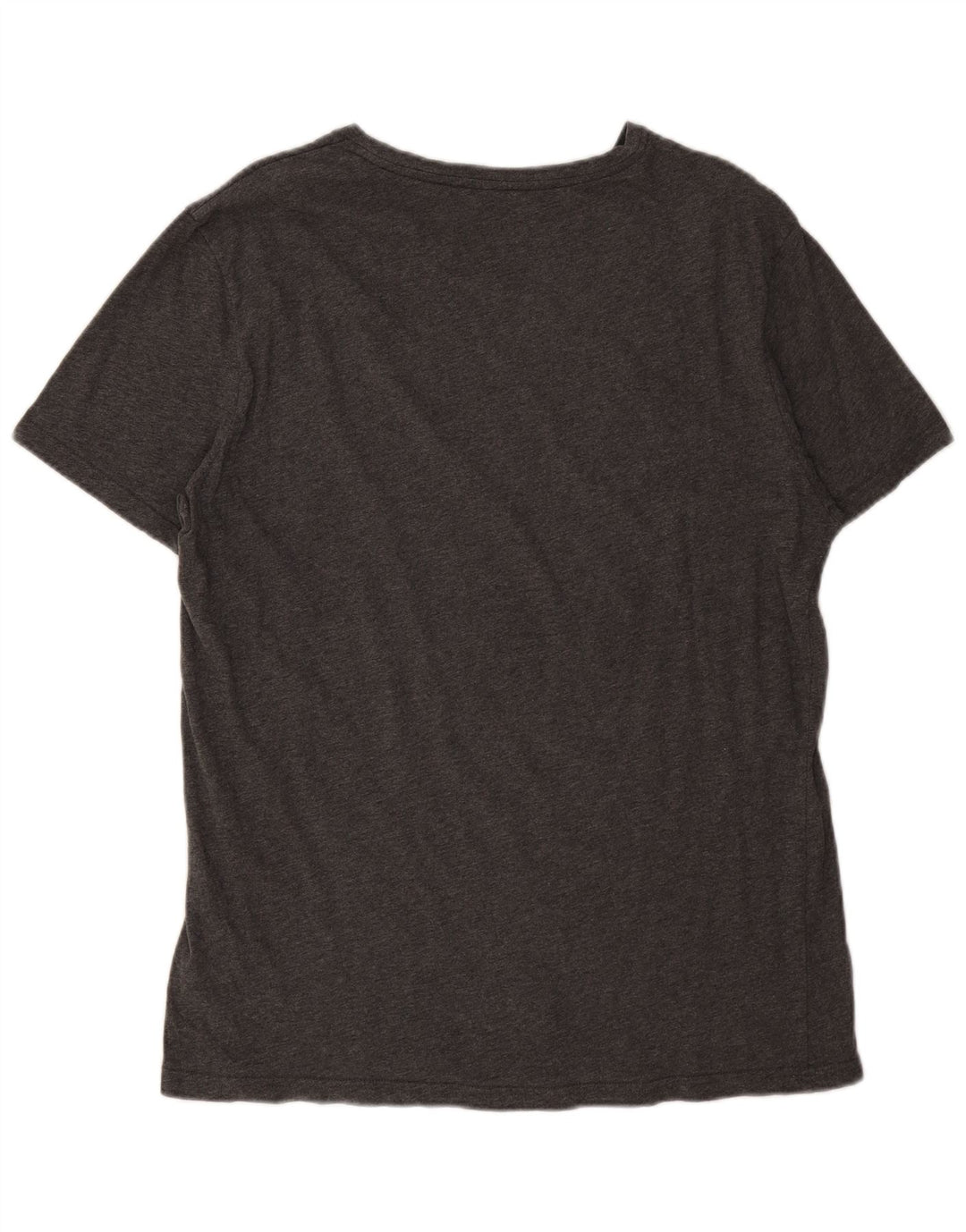 T-shirt grafica da uomo Tommy Hilfiger Top grande in cotone grigio